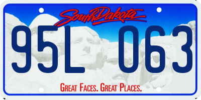 SD license plate 95LO63
