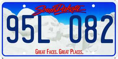 SD license plate 95LO82
