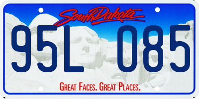 SD license plate 95LO85
