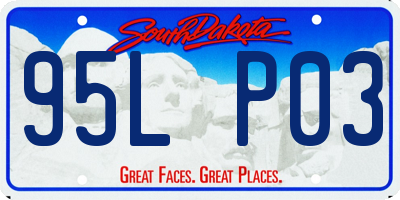 SD license plate 95LP03