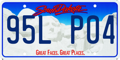 SD license plate 95LP04