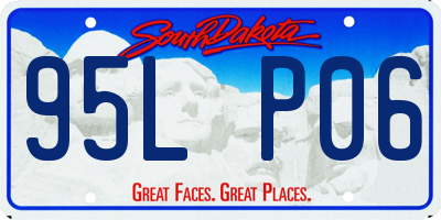 SD license plate 95LP06