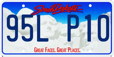 SD license plate 95LP10