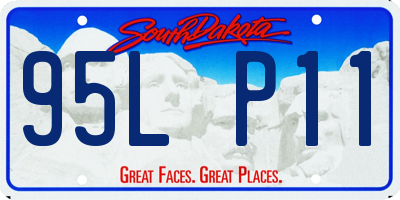 SD license plate 95LP11