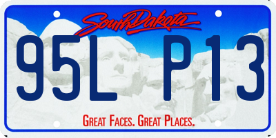 SD license plate 95LP13