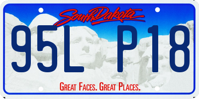 SD license plate 95LP18