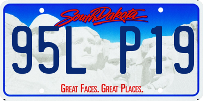 SD license plate 95LP19