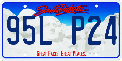 SD license plate 95LP24