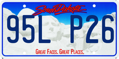 SD license plate 95LP26