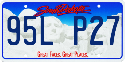 SD license plate 95LP27
