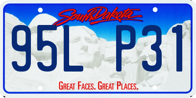 SD license plate 95LP31