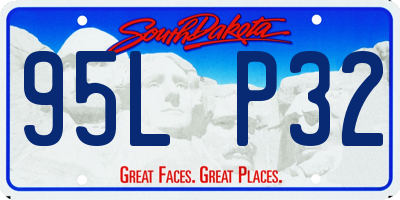 SD license plate 95LP32