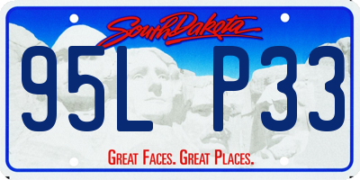 SD license plate 95LP33