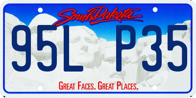 SD license plate 95LP35