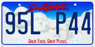 SD license plate 95LP44