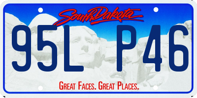 SD license plate 95LP46