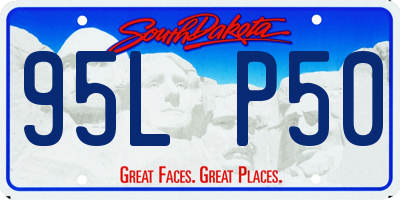 SD license plate 95LP50
