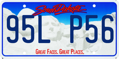 SD license plate 95LP56
