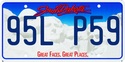 SD license plate 95LP59