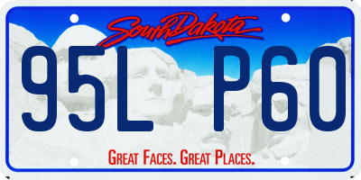 SD license plate 95LP60