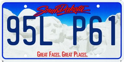 SD license plate 95LP61