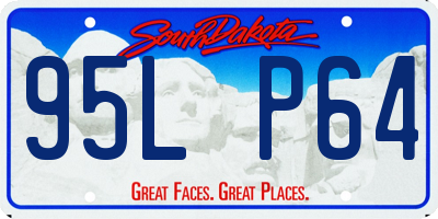 SD license plate 95LP64