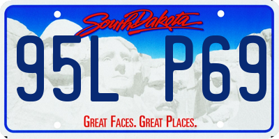 SD license plate 95LP69