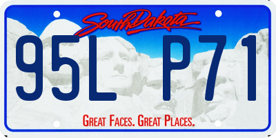 SD license plate 95LP71