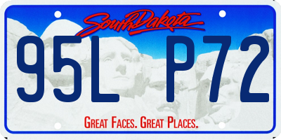 SD license plate 95LP72