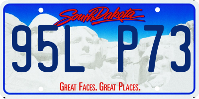 SD license plate 95LP73