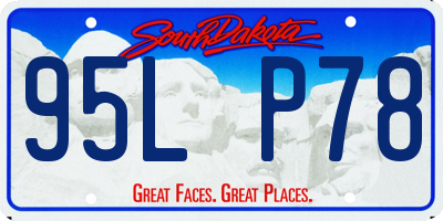 SD license plate 95LP78