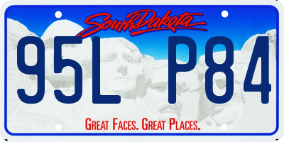SD license plate 95LP84