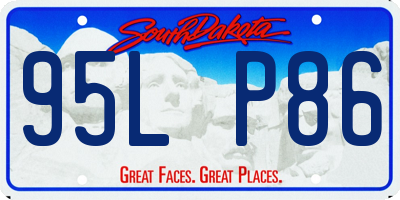 SD license plate 95LP86