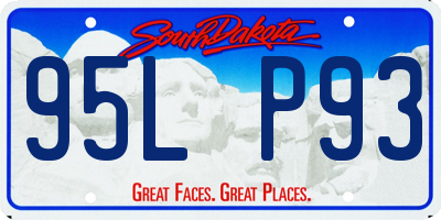 SD license plate 95LP93