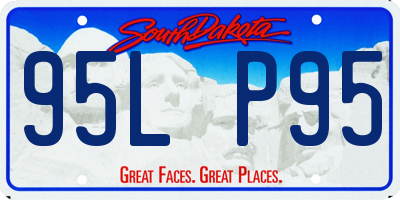 SD license plate 95LP95