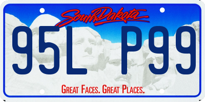 SD license plate 95LP99