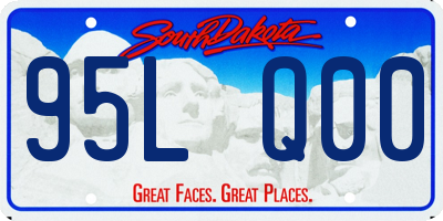 SD license plate 95LQ00