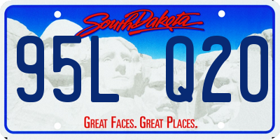 SD license plate 95LQ20
