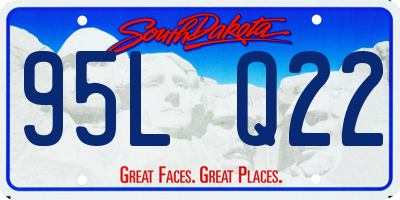 SD license plate 95LQ22