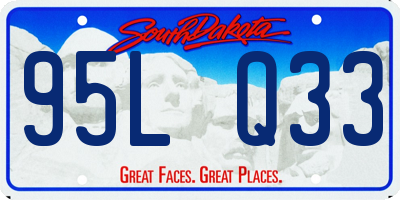 SD license plate 95LQ33