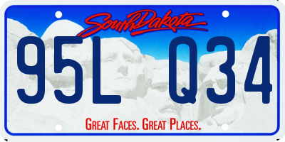 SD license plate 95LQ34