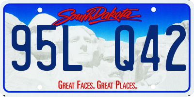 SD license plate 95LQ42