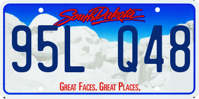 SD license plate 95LQ48