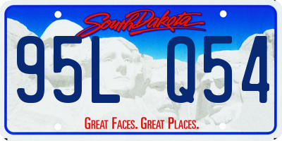 SD license plate 95LQ54