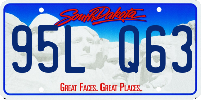 SD license plate 95LQ63