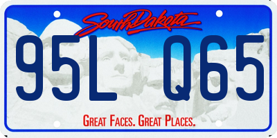 SD license plate 95LQ65