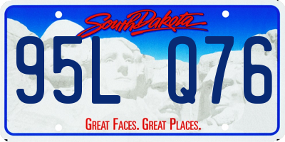 SD license plate 95LQ76