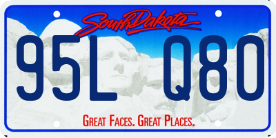 SD license plate 95LQ80