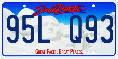 SD license plate 95LQ93