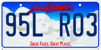 SD license plate 95LR03
